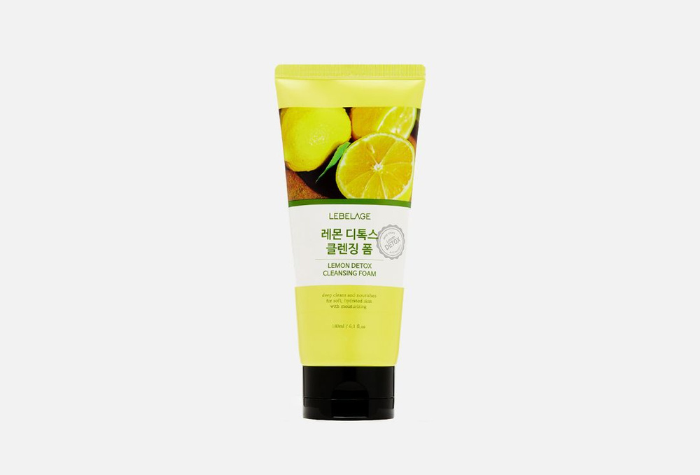 Детокс-пенка для умывания с лимоном Lebelage Lemon Detox Cleansing Foam, 180 мл  #1