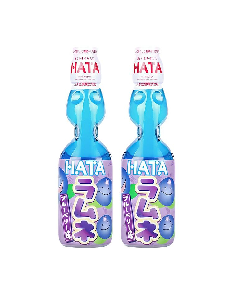 Газированный напиток Рамунэ Hata со вкусом черники, 2 шт x 200 мл  #1