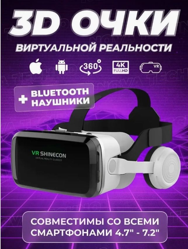 очки виртуальной реальности для смартфона Shinecon G04BS #1