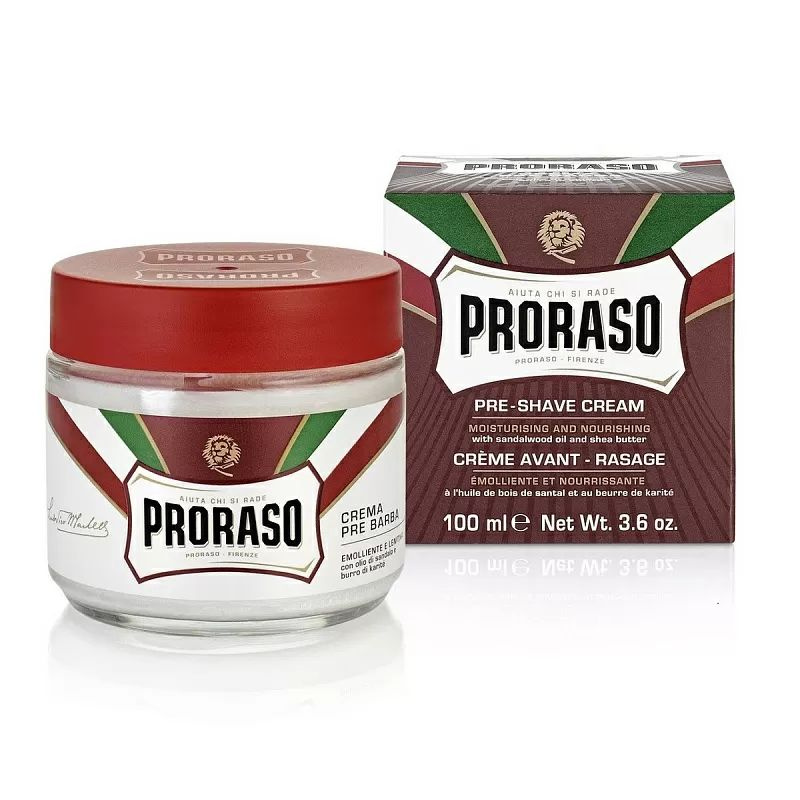 Proraso Nourish Sandalwood Pre Shave Cream, Крем до бритья питательный с маслом сандала и маслом ши 100 #1