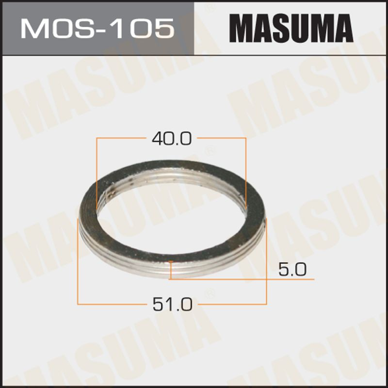 Masuma Прокладка глушителя, арт. MOS-105, 1 шт. #1