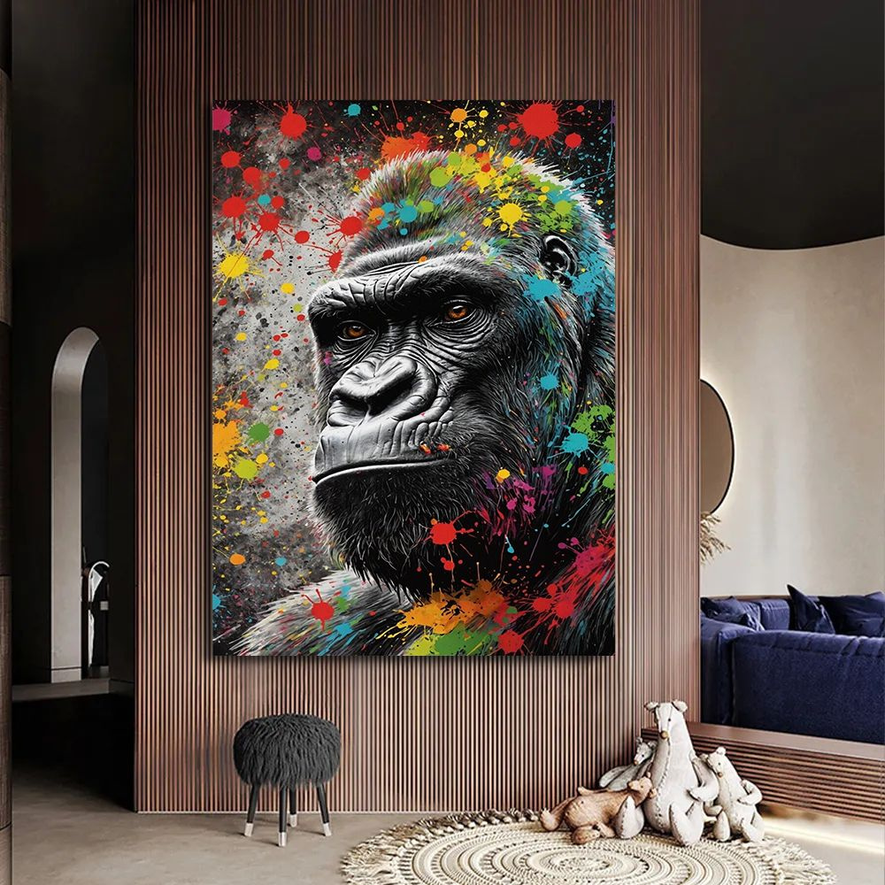 Картина с гориллой, 40х60 см. #1
