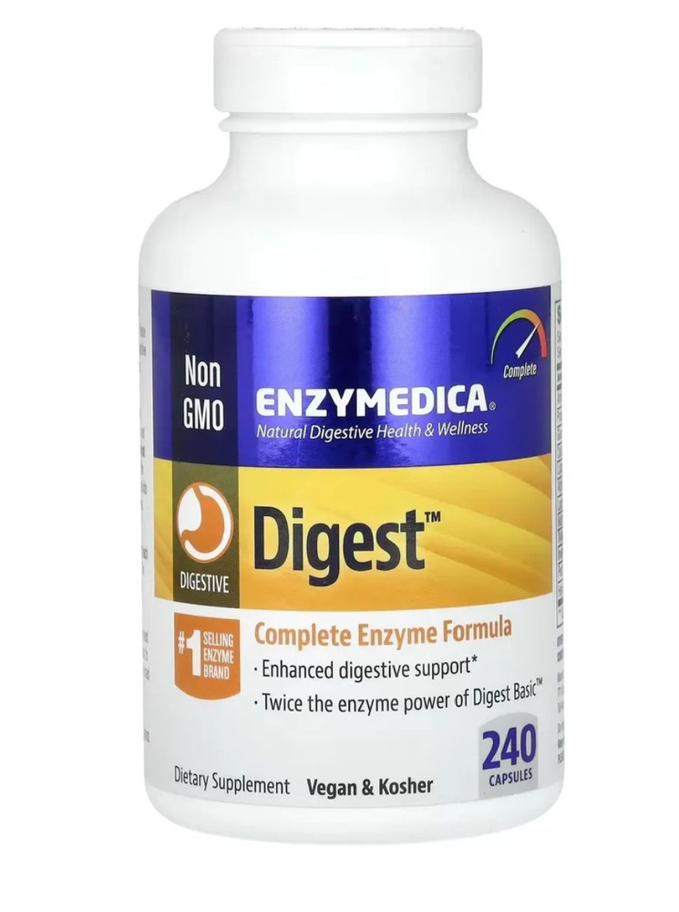 Enzymedica Digest Complete Enzyme Formula Пищеварительные ферменты,240 капсул  #1