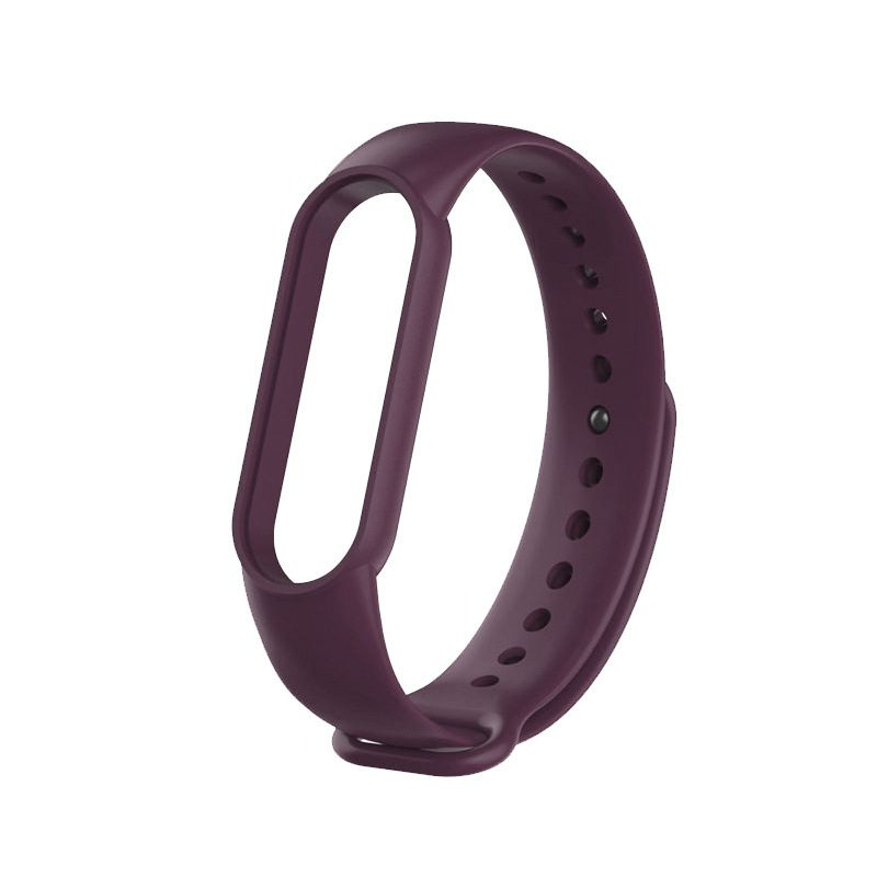 Силиконовый ремешок для Xiaomi Mi Band 5/6 (Бордовый) #1