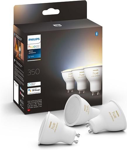 Умные лампы Philips Hue White Ambiance GU10 3шт (929001953312) #1