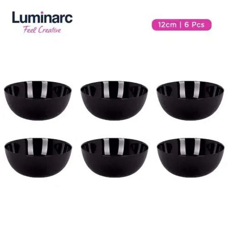 Набор салатников Luminarc DIWALI BLACK 12см, 6шт. P0861/6 #1