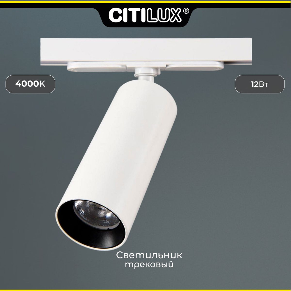 Светильник трековый Citilux Тубус CL01T120N LED белый #1