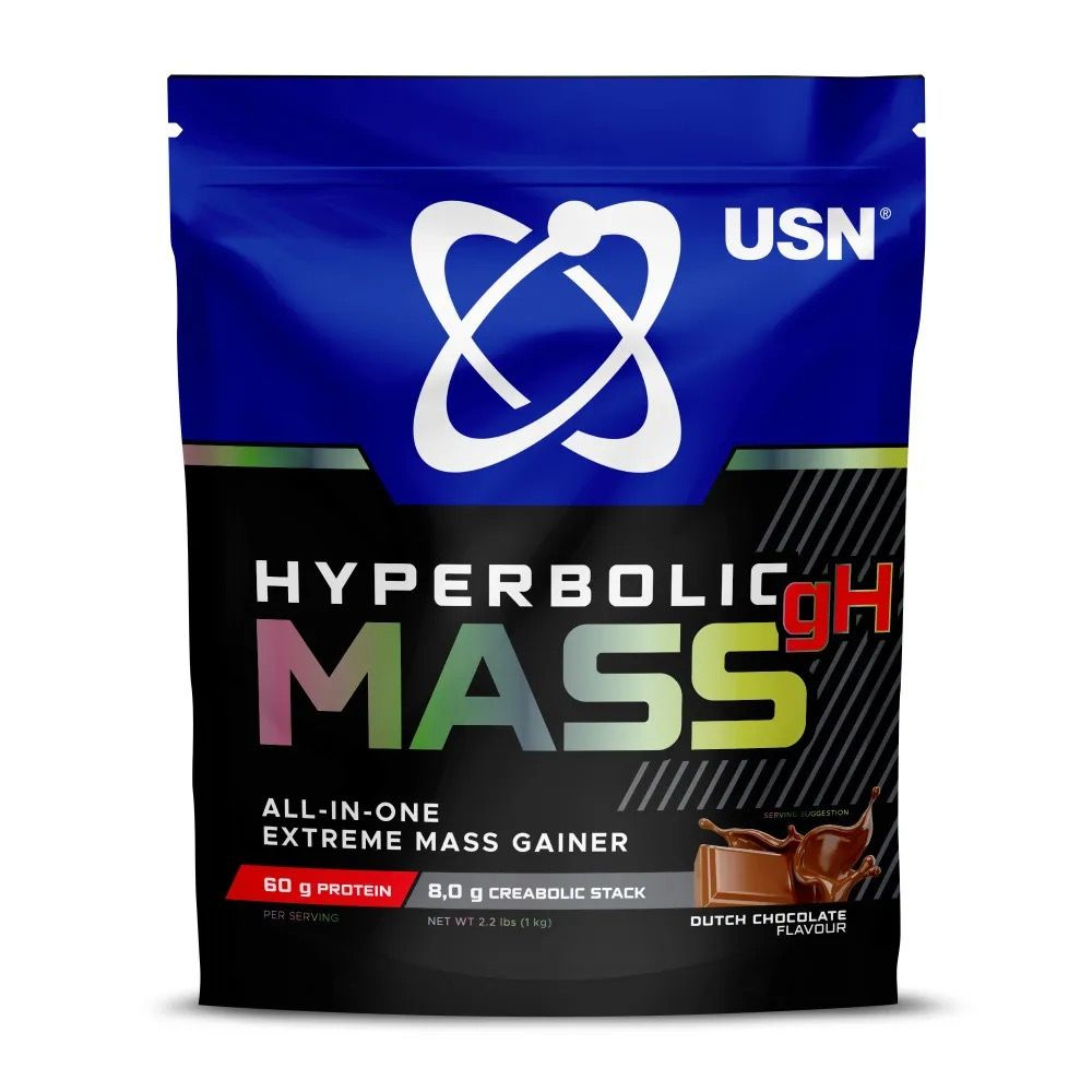 USN Hyperbolic Mass 1000 гр Простые углеводы 1000 гр шоколад #1