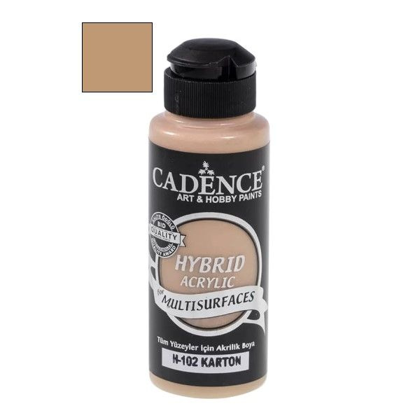 Акриловая краска Cadence Hybrid Acrylic Paint, 120 ml. Cardboard H-102 #1