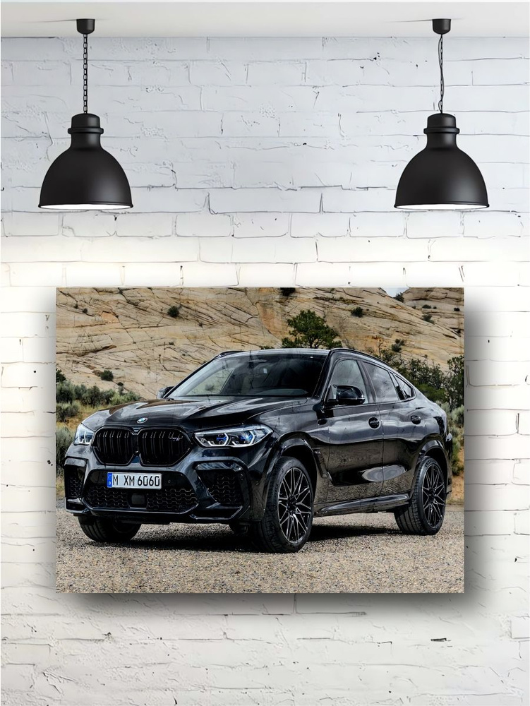 Картина на дереве OSB "BMW X6" #1