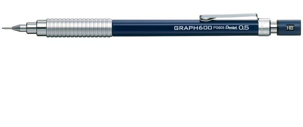 Pentel Graphgear 600 карандаш автоматический профессиональный 0.5 мм, Синий корпус PPG605-CX  #1