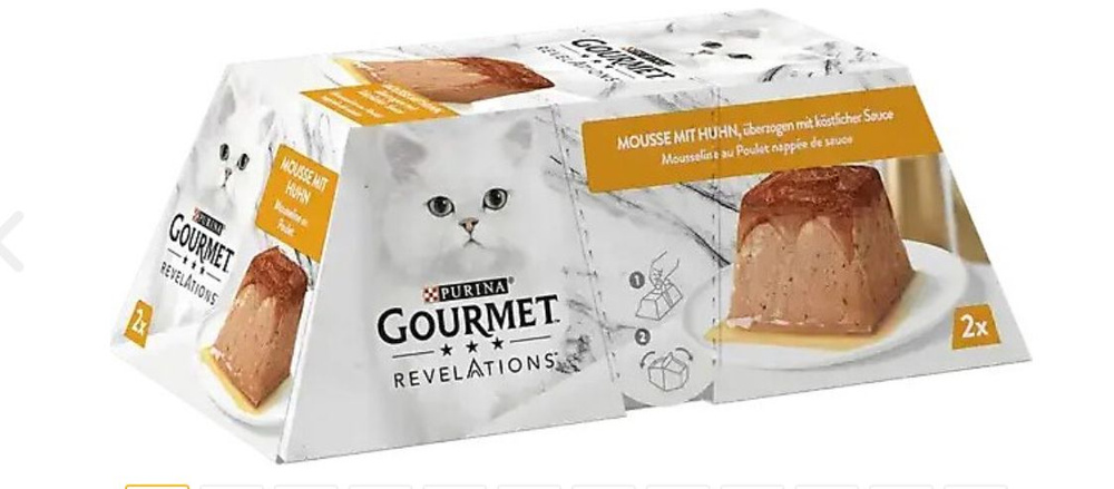 Влажный корм для взрослых кошек ProPlan Gourmet Revelations с курицей, 2x57 гр  #1