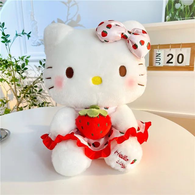 Мягкая игрушка кошка Hello kitty для девочек милая красивая 40 см  #1