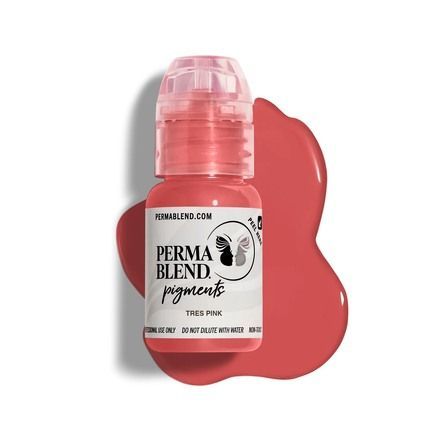 PERMA BLEND Tres Pink ( 15 мл.) пигмент для перманентного макияжа губ  #1