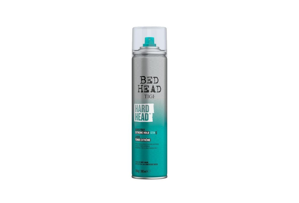 Лак для волос суперсильной фиксации Mivis Bed Head Hard Head, 385 мл  #1