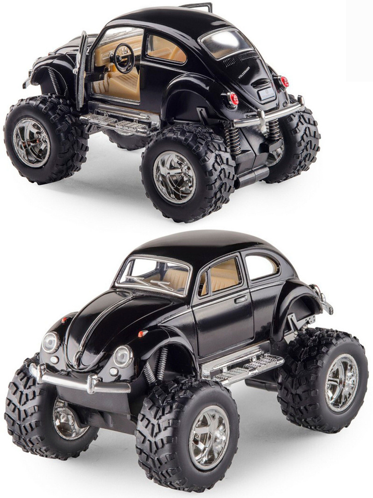 Металлическая машинка Kinsmart 1:32 1967 Volkswagen Classical Beetle (off Road) KT5057DB инерционная #1