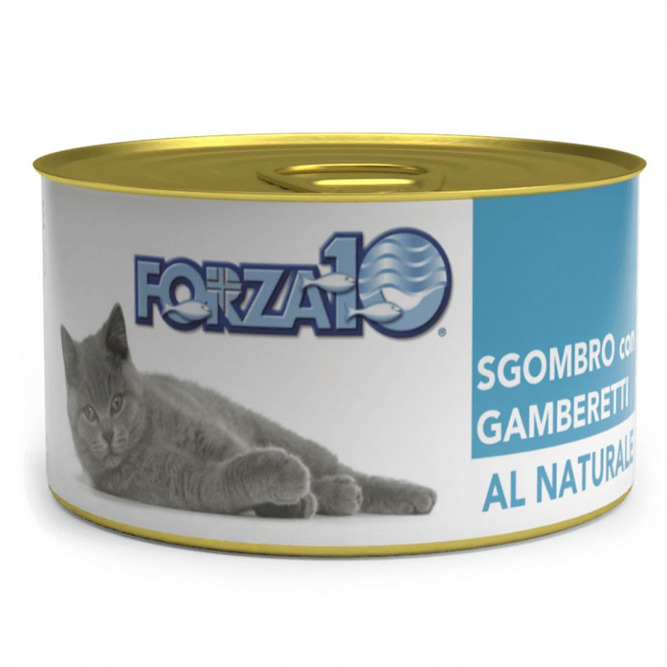 Forza10 Natural Sgombro Gamberetti влажный корм для взрослых кошек со скумбрией и креветкой - 75 г х #1