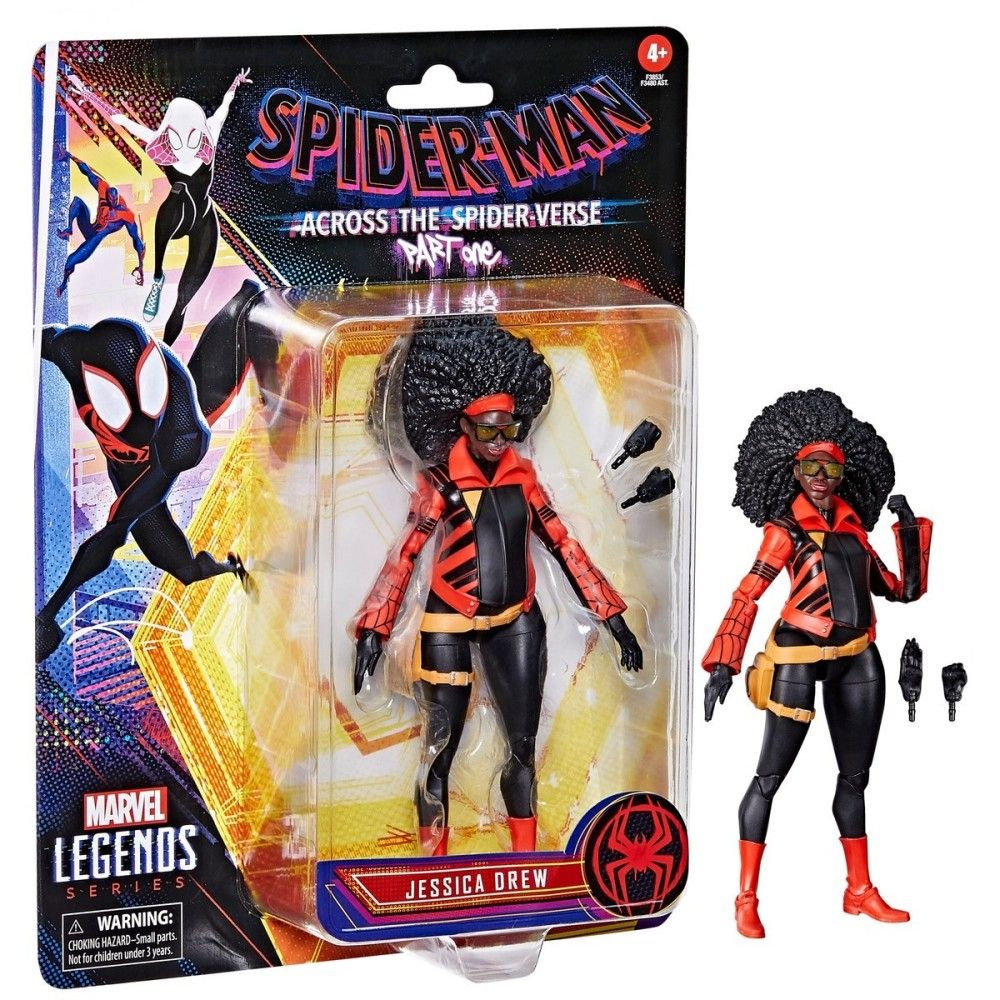 Hasbro фигурки Marvel Legends Series Across the Spider-Verse (Part One) Action Figures Jessica Drew-16cm;Человек-паук #1