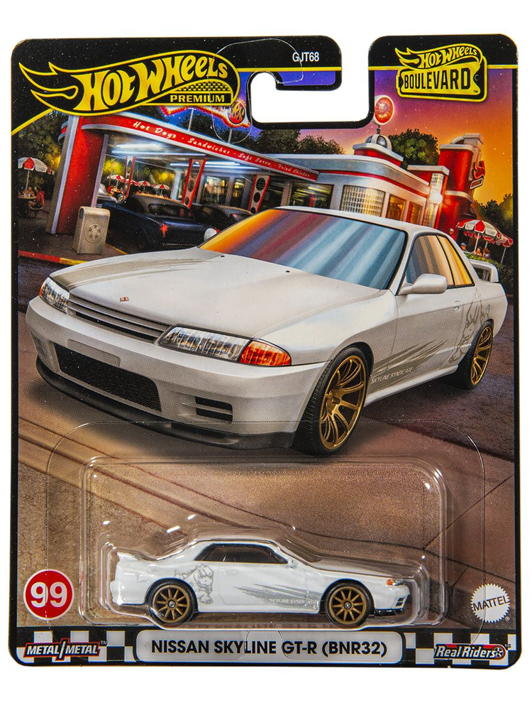 Машинка Hot Wheels Premium 99Nissan Skyline GT-R (BNR32) #1