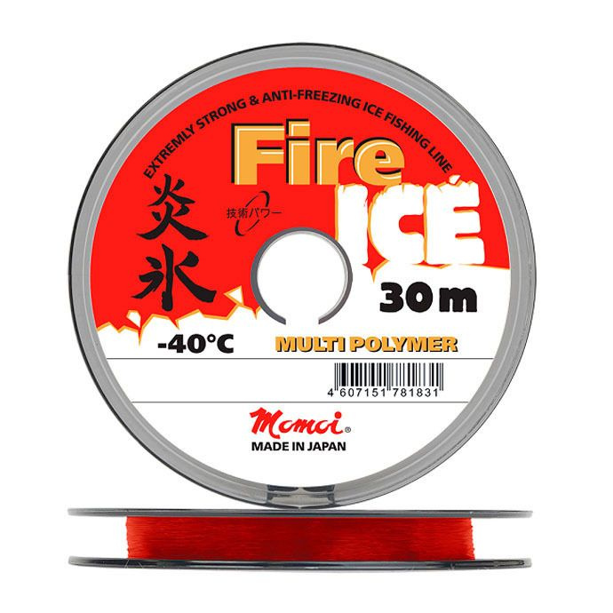 Леска Fire Ice 0,142 мм., 2,4 кг, 30 м, красная, Barrier Pack #1