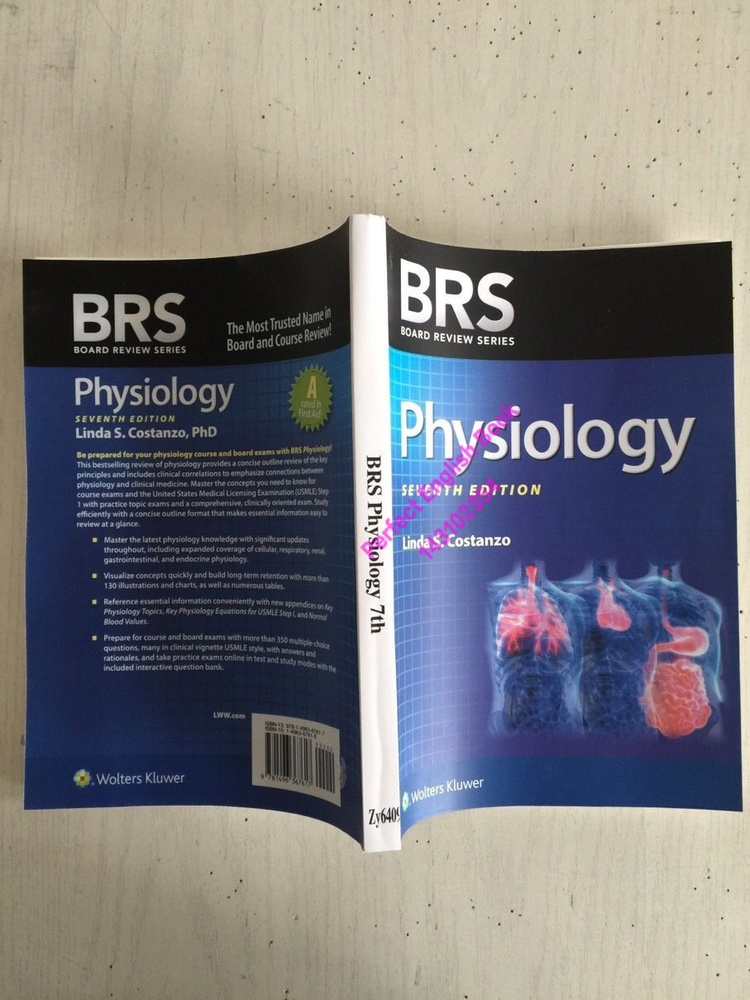 BRS Physiology (Board Review Series) English paper books #1