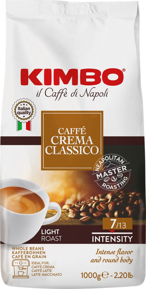 Кофе зерновой KIMBO Dolce Crema натуральный, 1кг #1