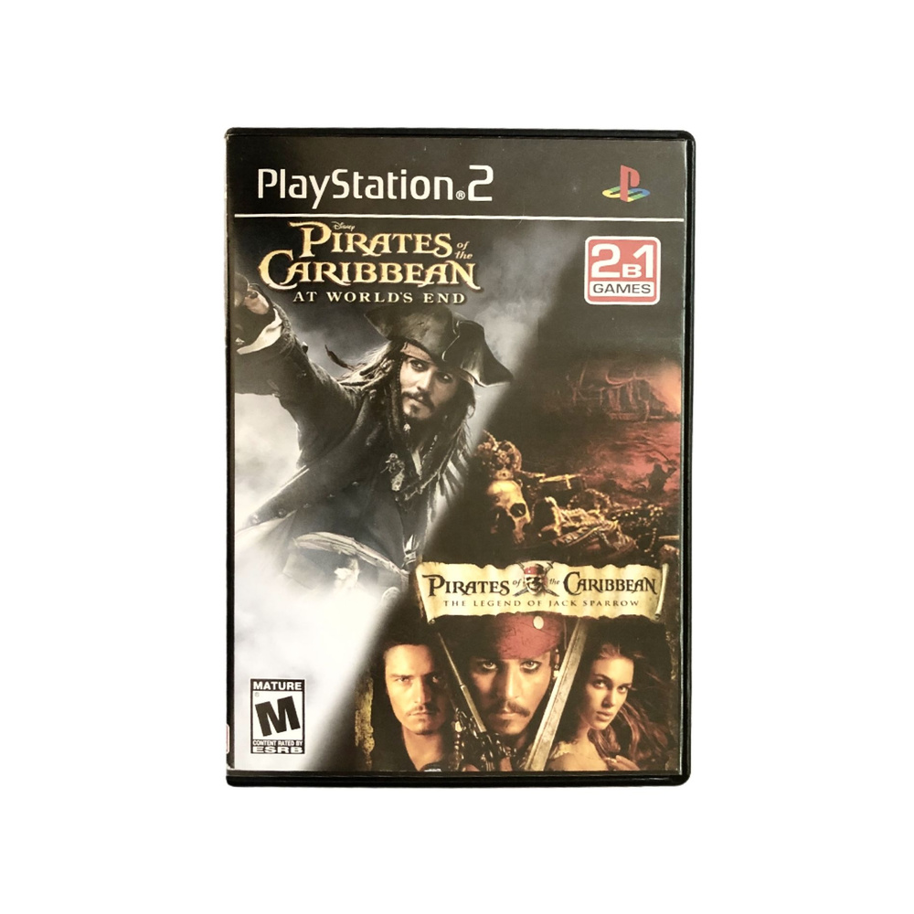 Игра PS 2 (Play Sation 2) 2в1: Pirates of the Caribbean: At Worlds End & The Legend of Jack Sparrow - #1