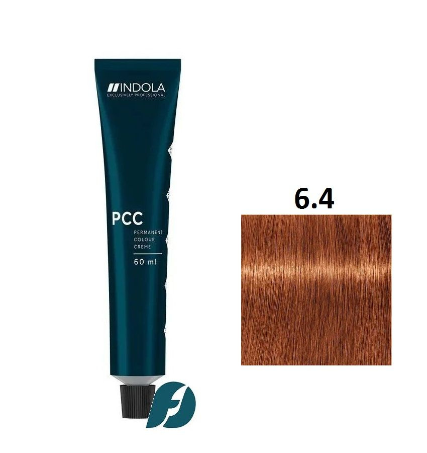 Indola Professional Permanent Caring Color 6.4 Стойкая крем-краска для волос темный блондин медный, 60 #1