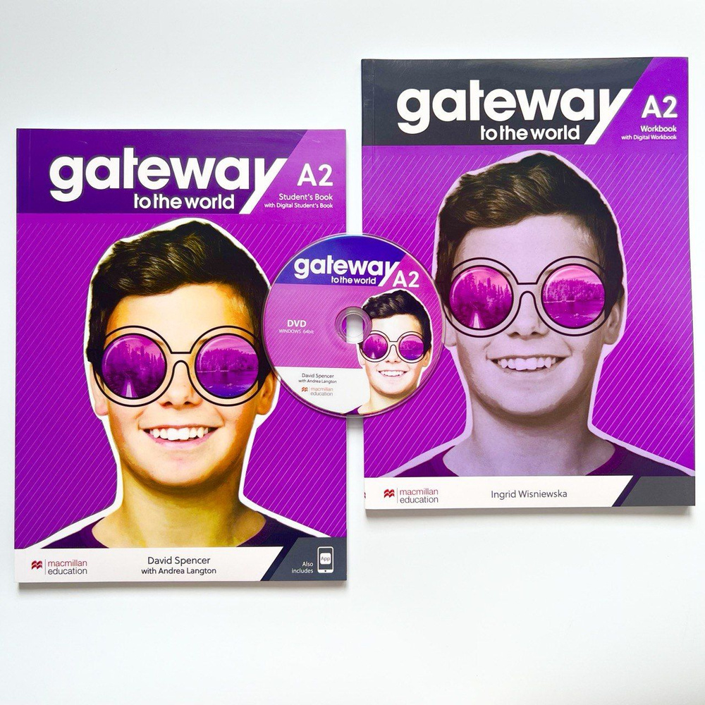 Gateway to the World A2. ПОЛНЫЙ КОМПЛЕКТ: Student's book + Workbook + CD/DVD | Spencer David A.  #1