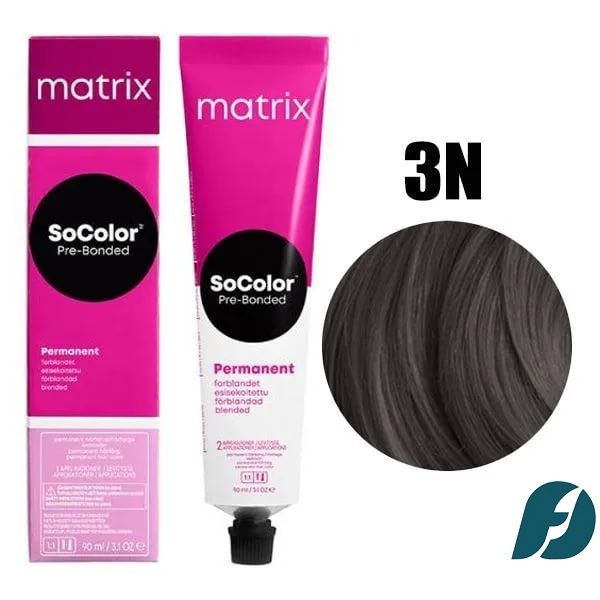 Matrix SOCOLOR 3N Крем-краска стойкая для волос Темный шатен, 90мл.  #1