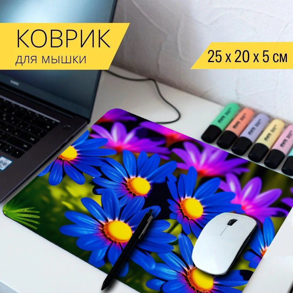 LotsPrints Коврик для мыши poc-PLACES-FLOWER-1692, разноцветный #1