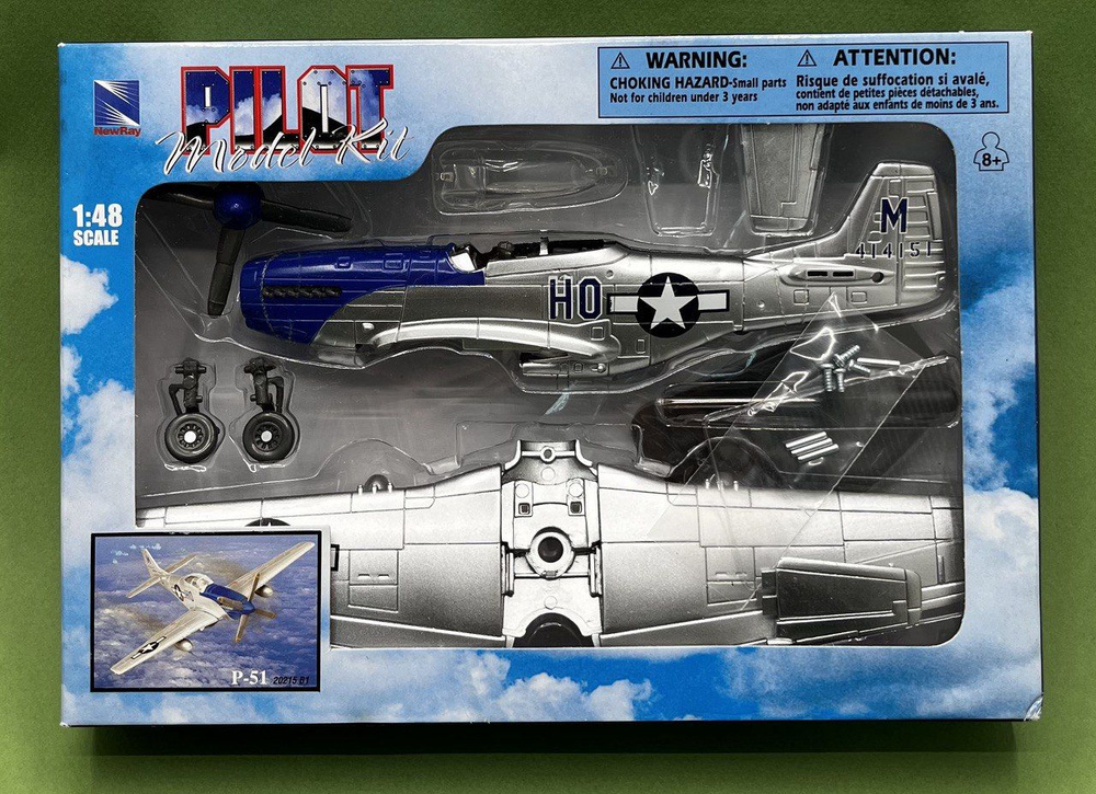 Сборная Модель Самолета P-51 Mustang / Масштаб 1/48 / Коллекционная  #1