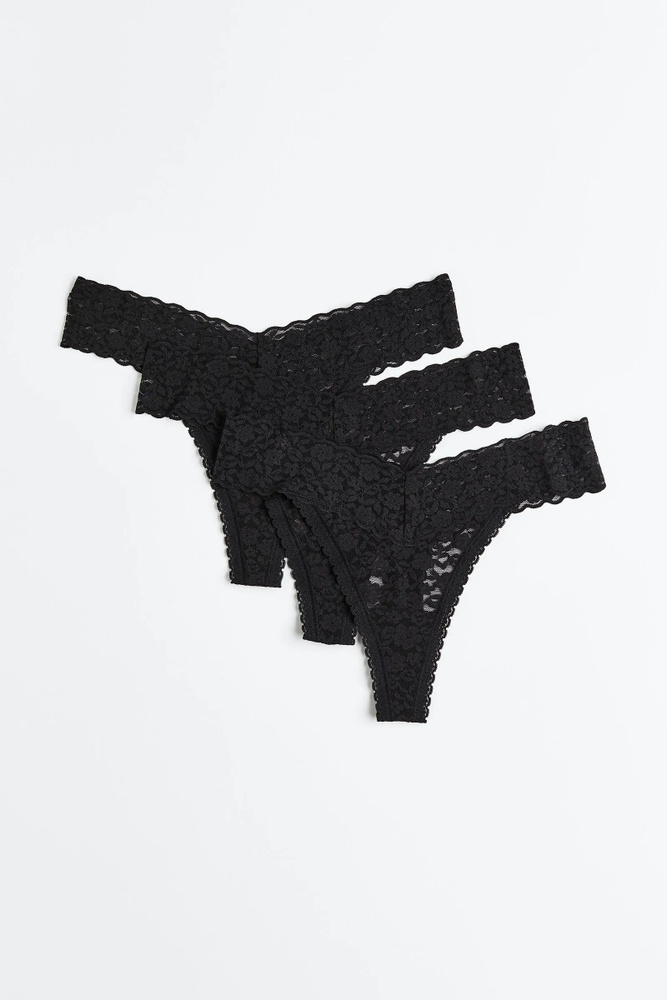 Комплект трусов стринги H&M Thong, 3 шт #1