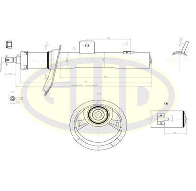 Амортизатор подвески передний GUD GSA633730 Для Peugeot 206 98- L #1