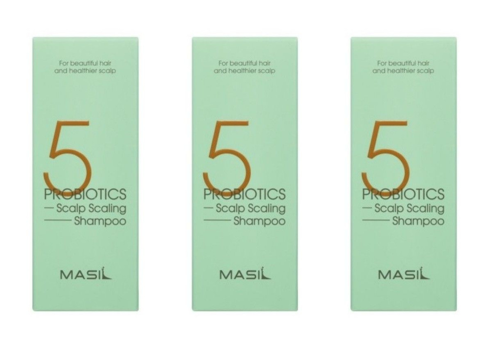 MASIL Шампунь для глубокого очищения кожи головы 5 Probiotics Scalp Scaling Shampoo, 50 мл, 3 шт  #1