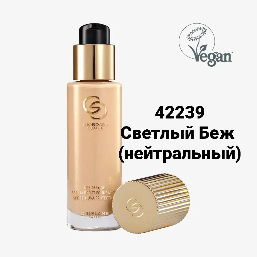 Антивозрастная тональная основа с пребиотической сывороткой Giordani Gold Oriflame. Тональный крем Джордани #1