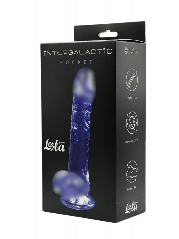 Прозрачный дилдо INTERGALACTIC ROCKET PURPLE 7083-02LOLA #1