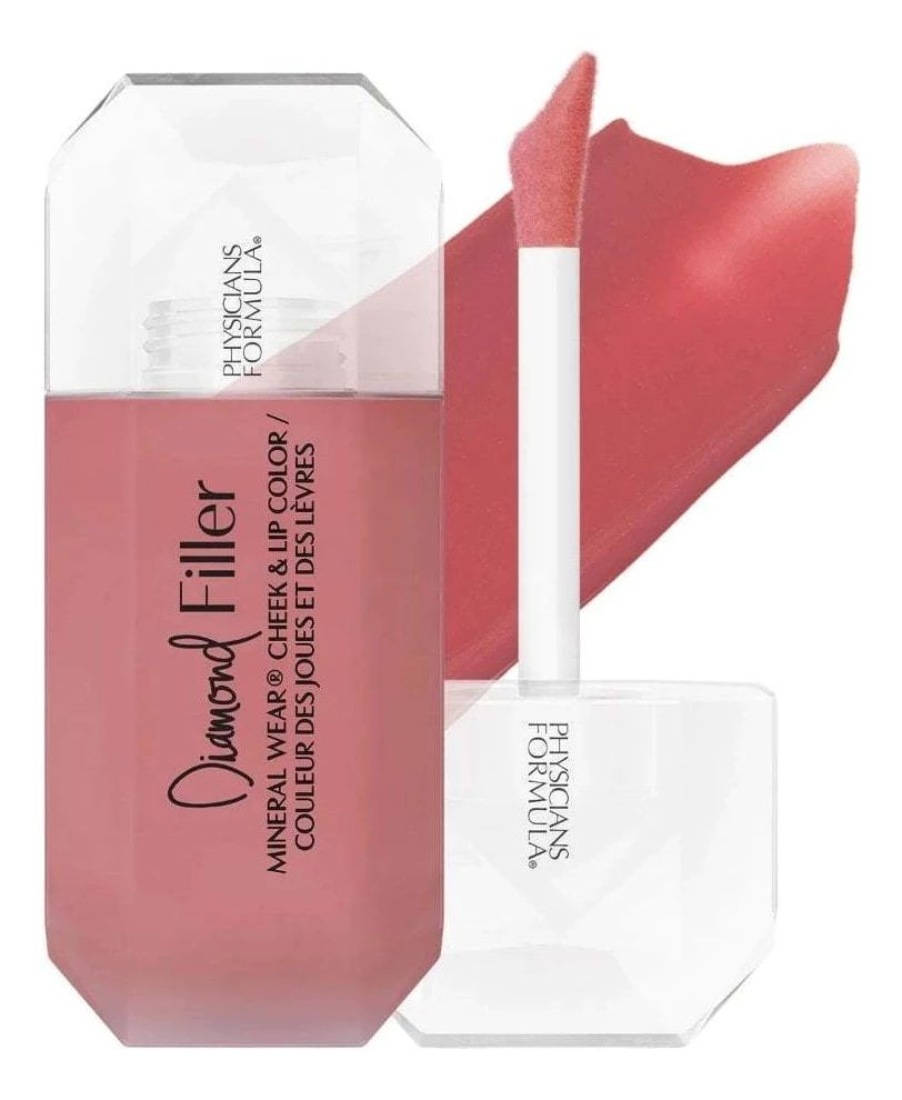 Physicians Formula Румяна минеральные для щек и губ Diamond Filler Cheek&Lip Color, сияющий розовый, #1