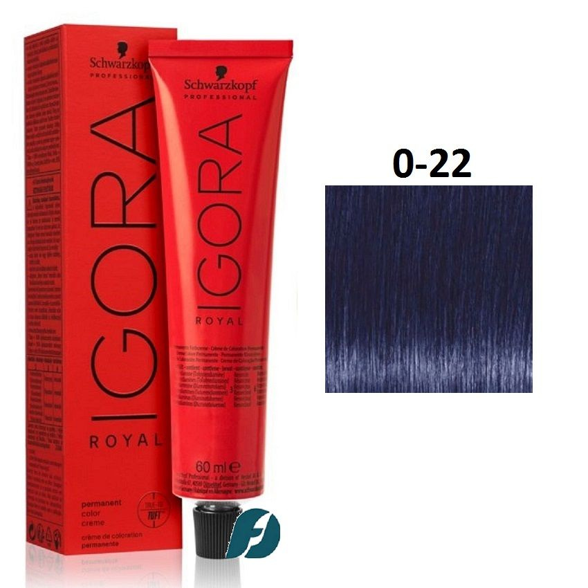 Schwarzkopf Professional Igora Royal 0-22 Крем-краска для волос - Антиоранжевый микстон, 60мл  #1