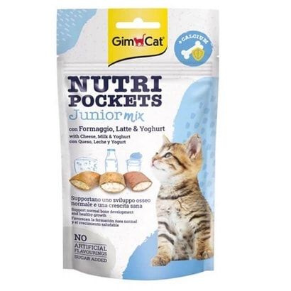 Подушечки Gimcat Nutripocket Junior Mix для котят; 60г #1