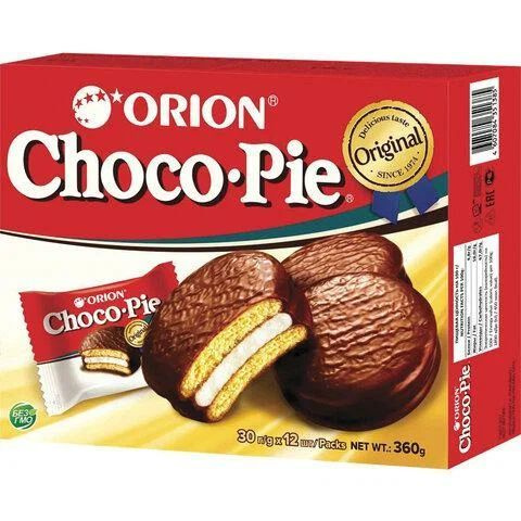 Печенье Choco Pie Orion 360г Original 2шт #1