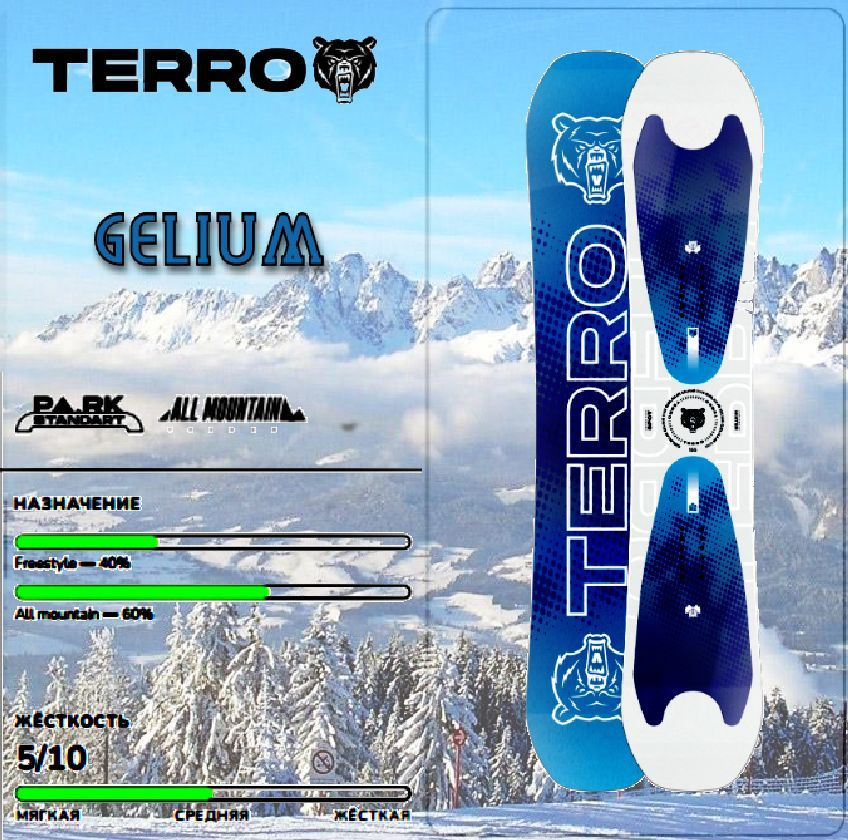 Сноуборд TERROR 24/25 GELIUM 160 см #1