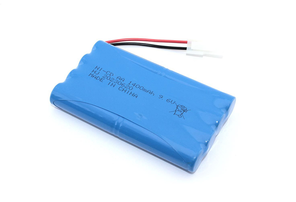 Аккумулятор Ni-Cd 9,6V 1400mAh AA Flatpack разъем 5559 #1