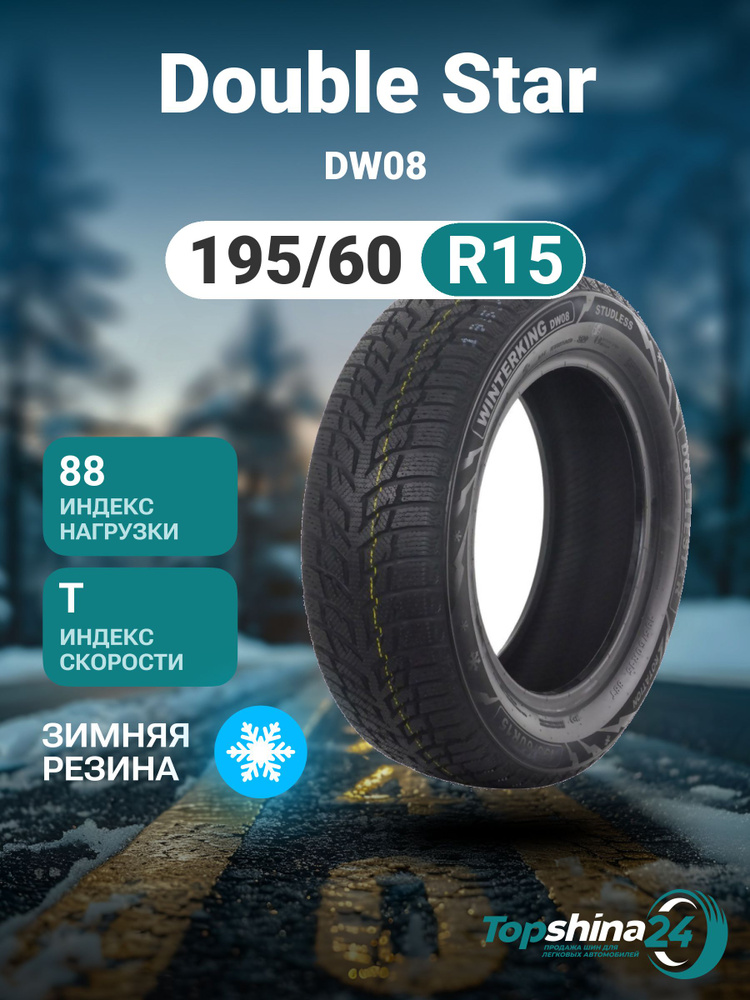 Doublestar DW08 Шины  зимние 195/60  R15 88T Нешипованные #1