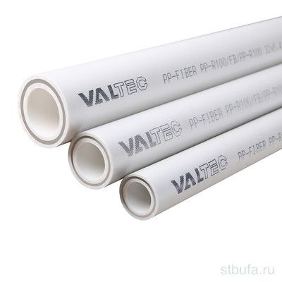 Труба PP-FIBER VALTEC армированная стекловолокном PN25 d32*5.4мм белый (4м) (80)  #1