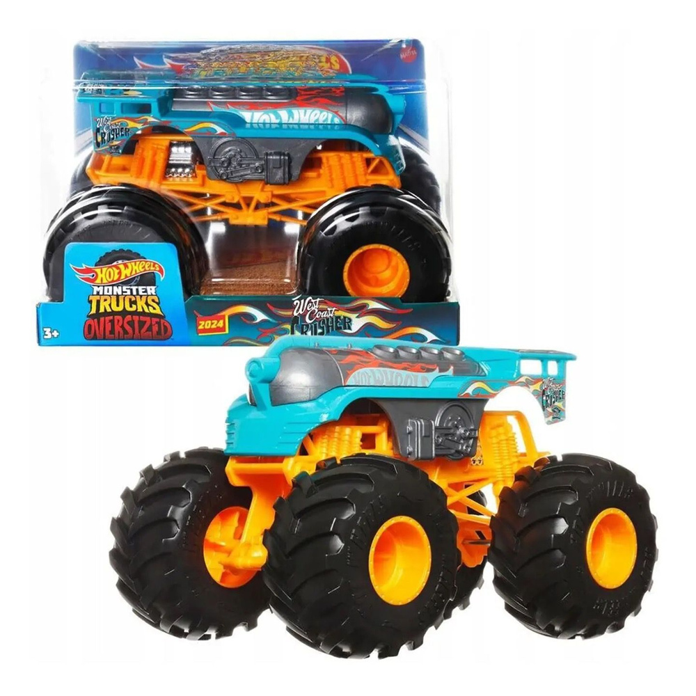 HTM78 Hot Wheels машинка металлическая Monster Trucks ; Монстр-трак коллекционная масштабная модель 1:24 #1