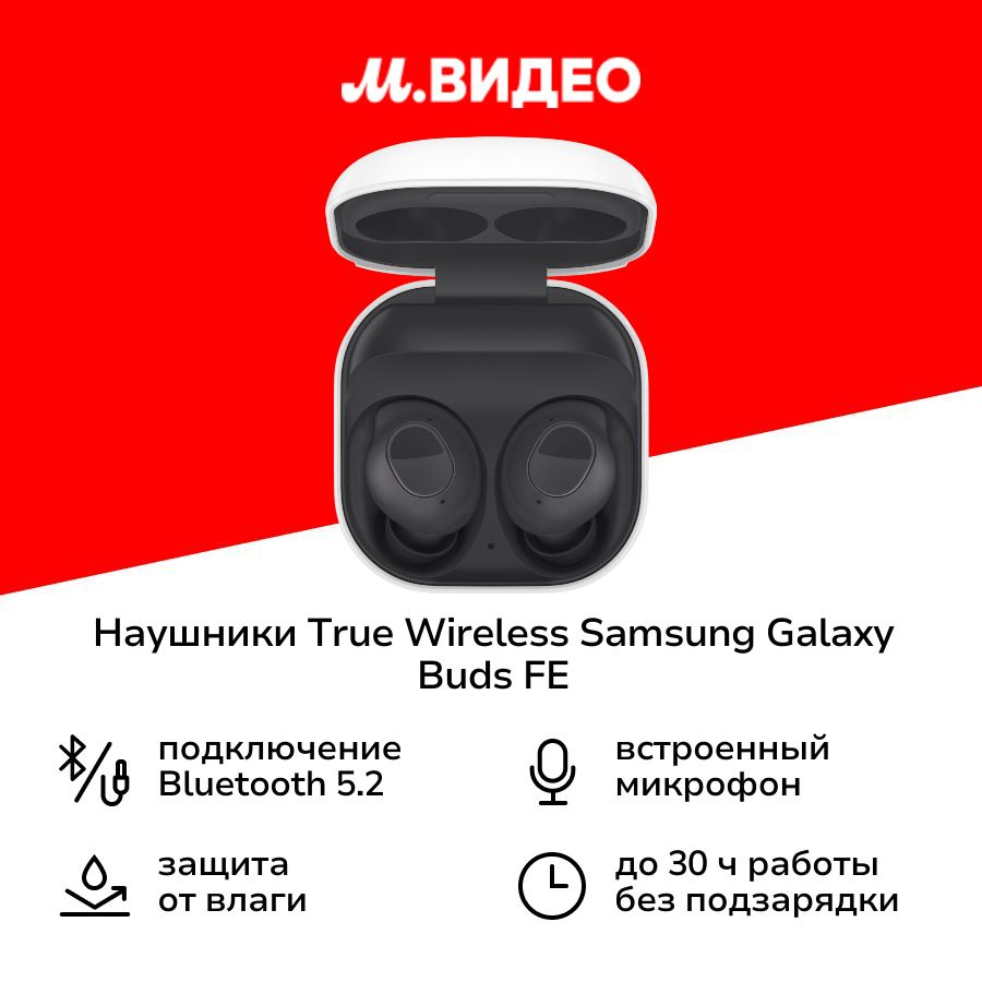 Наушники True Wireless Samsung Galaxy Buds FE Graphite (SM-R400N) #1