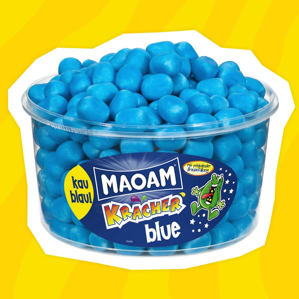 Конфеты HARIBO MAOAM Kracher Blue (1,2 кг) - Драже со вкусом голубой малины  #1