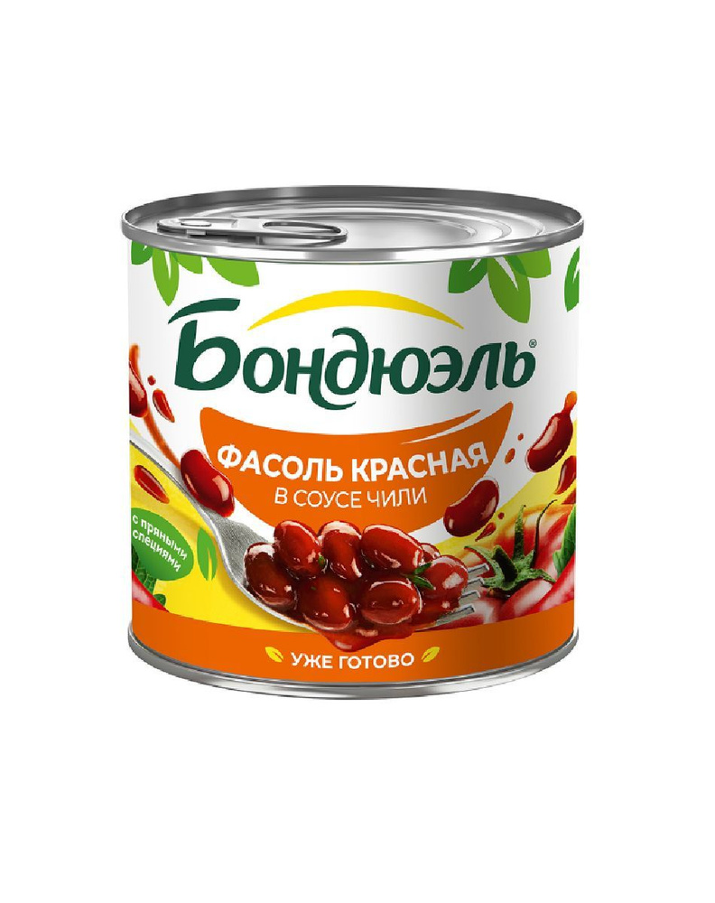 Фасоль красная в томатном соусе чили, Bonduelle, 400 г, Россия #1