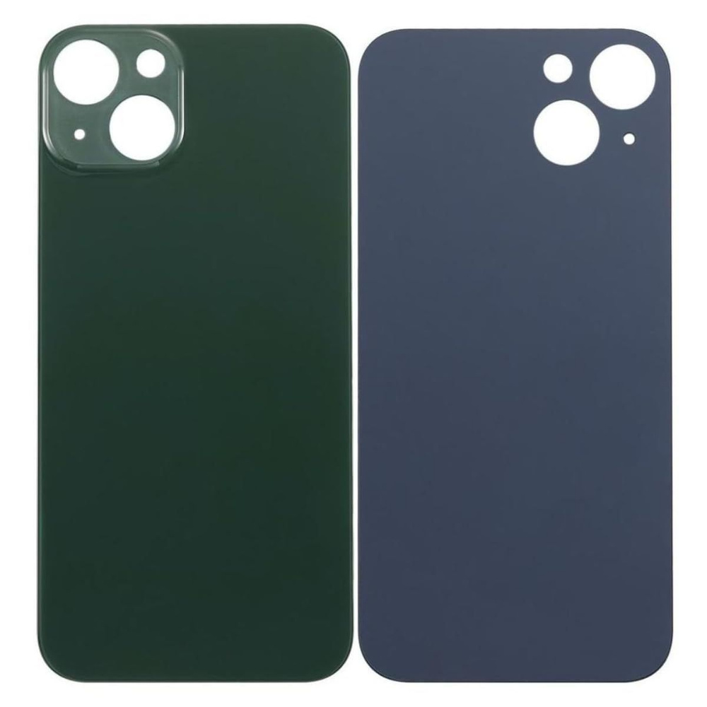 Крышка для Iphone 13 зелёный (Alpine Green) стеклянная #1